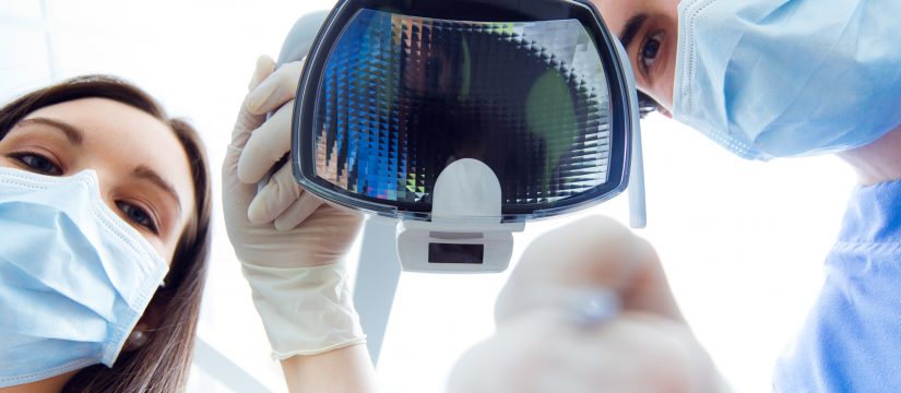 woman at the dentist in brampton